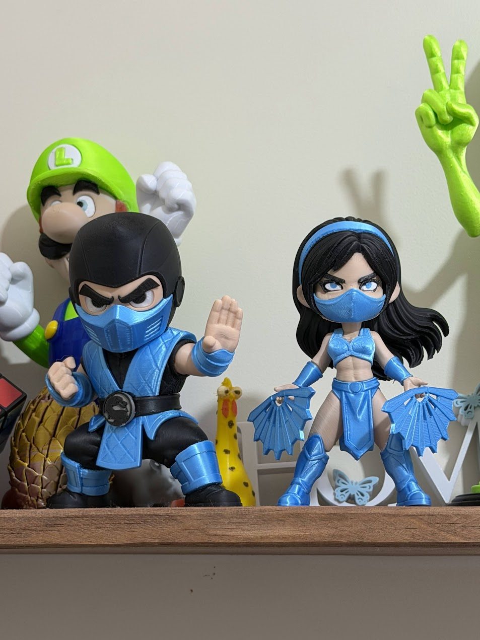 Personagens de luta impressos em 3D