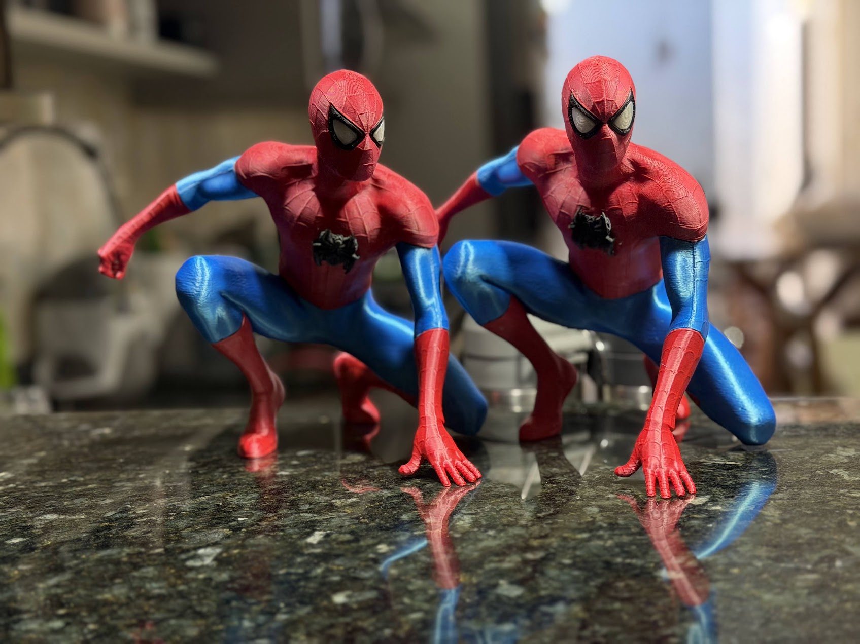 Miniaturas do Homem-Aranha impressas em 3D