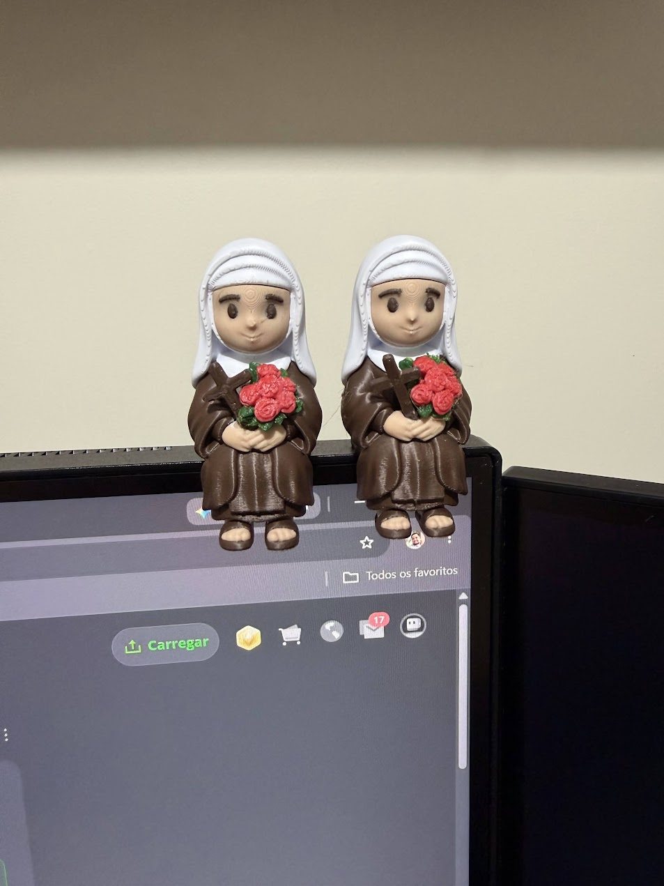 Miniatura impressa em 3D em detalhe